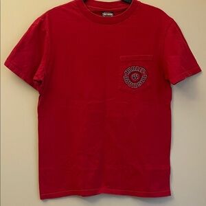 Harley-Davidson Hill City Red Tee with Pocket Size M